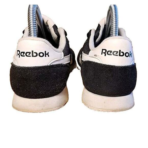 Reebok Classic Nylon Suede Black White Great Condition Size 6 Eur 37.5 - Picture 4 of 7